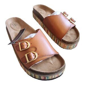 No Boundaries Women's Platform Footbed Sandal, Size: 11 - Slip-On Design NEW NIB